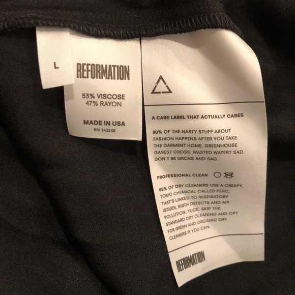 New Reformation Magpie ruffle flutter sleeve top - Picture 13 of 13